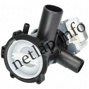 Bosch Siemens mosógép 30W ürítő szivattyú +szűrő+szűrőház Hanyu