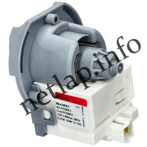 Whirlpool mosogatógép 35W ürítő szivattyú 3 körmös hátul stekkeres Askoll m301 rs0651 adp 481236018558