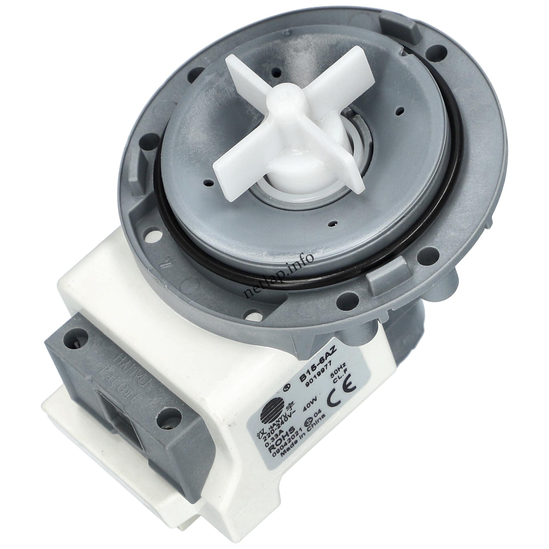 Mosógép 40w ürítő szivattyú csavaros hátul stekkeres univerzális Hanyu b15 6az 9019977 Mosógép 40w ürítő szivattyú csavaros hátul stekkeres univerzális Hanyu b15 6az 9019977