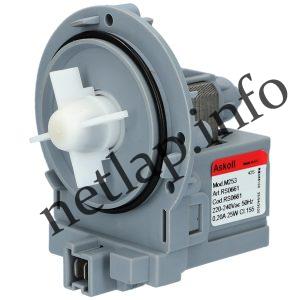 Mosógép 25w ürítő szivattyú csavaros elöl stekkeres univerzális Askoll m253 rs0661