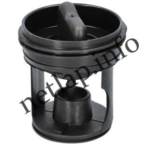 Gorenje mosógép szűrőbetét tömítéssel szűrőfedéllel 587434