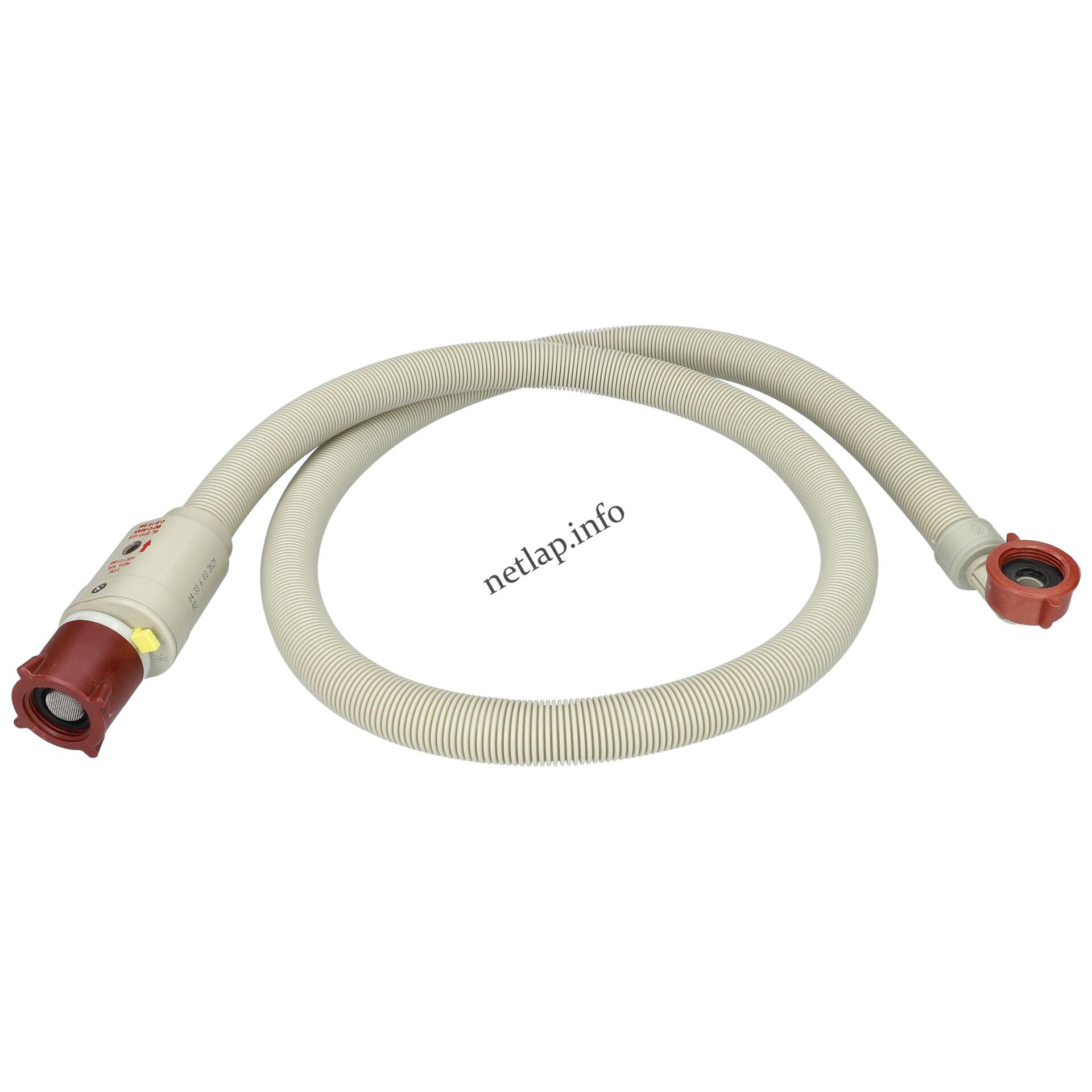 Mosógép 1,5 m Aquastop befolyócső univerzális 92968155 Mosógép 1,5 m Aquastop befolyócső univerzális 92968155