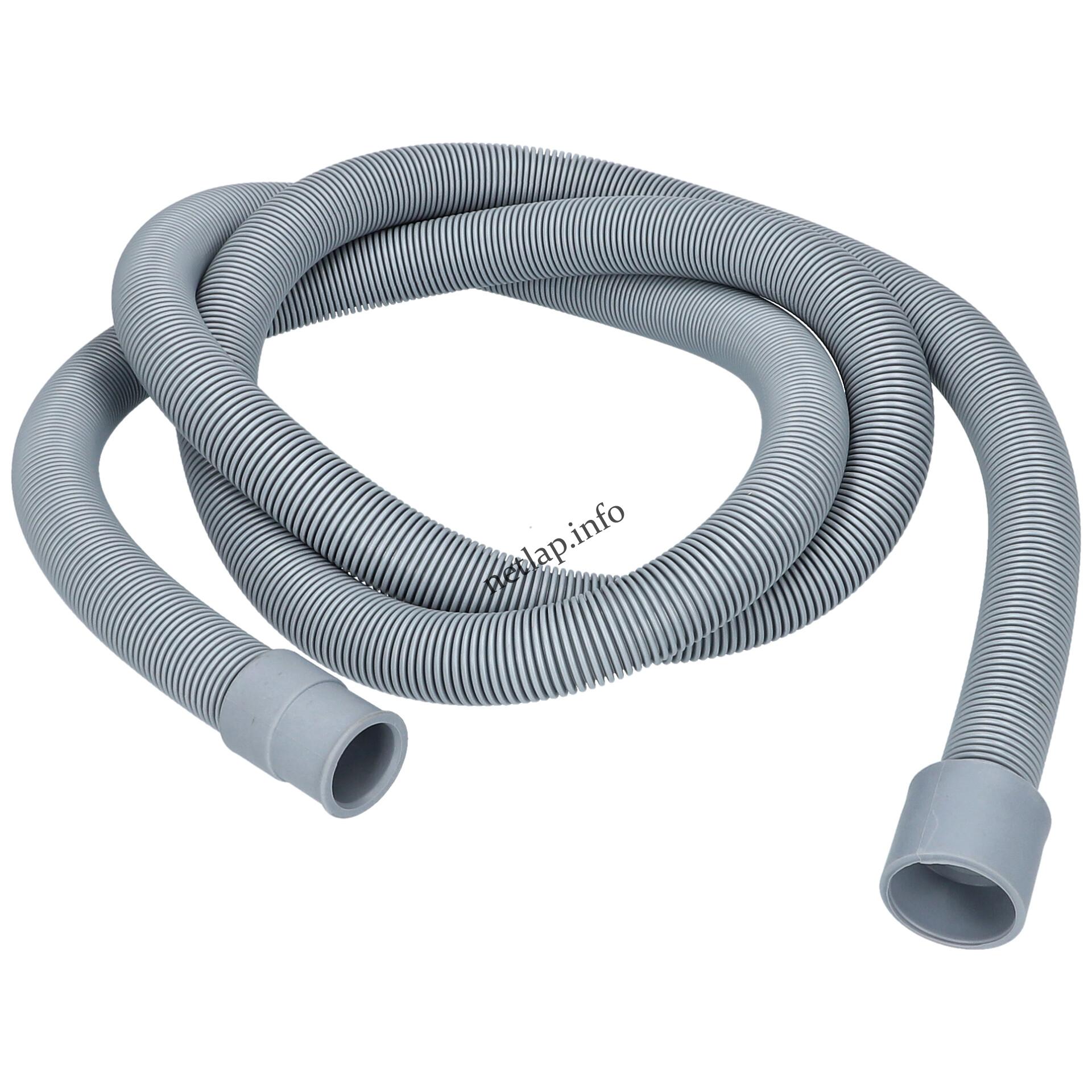 Mosógép 2 m kifolyócső 30/24 mm 180° univerzális Mosógép 2 m kifolyócső 30/24 mm 180° univerzális