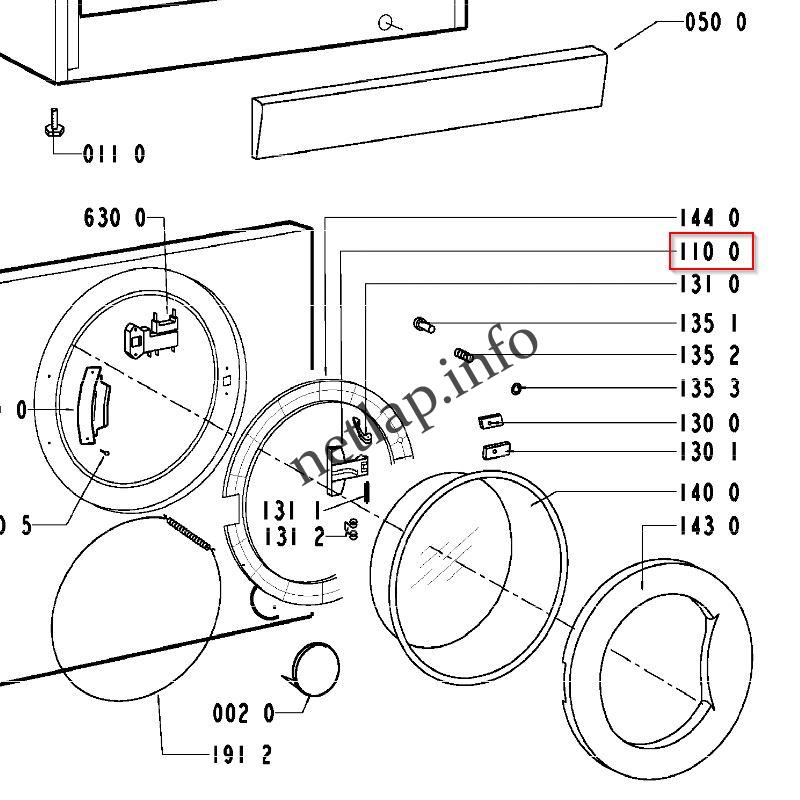 Bauknecht Whirlpool mosógép ajtónyitó fogantyú AWM/FL/WA/WAS/WTE - Image 9