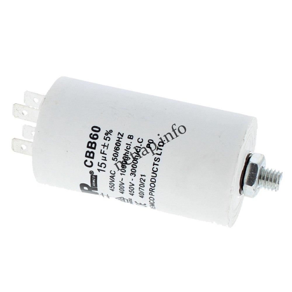 15 UF 450V kondenzátor sarus univerzális 41043444 CBB60 15 UF 450V kondenzátor sarus univerzális 41043444 CBB60