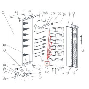 Haier fagyasztószekrény felső fiók 49053804