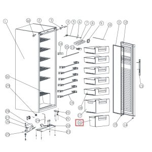 Haier fagyasztószekrény alsó fiók 49068693
