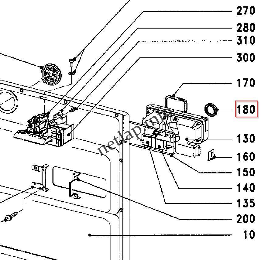 Miele mosogatógép mosószertartó öblítőrész tömítés G310/G617/G660/G814/G880 - Image 3