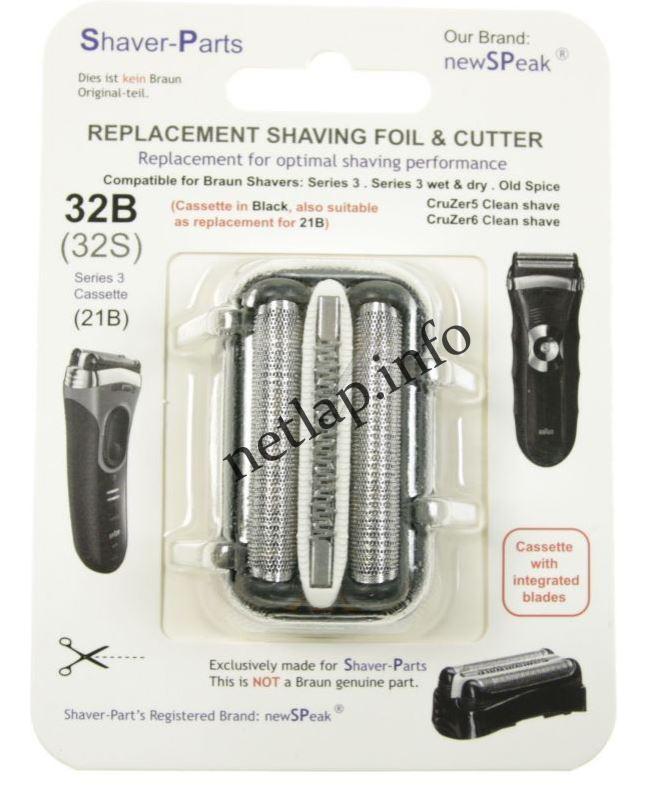 Braun borotva combipack szita és kés 32B