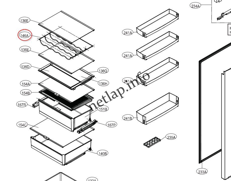 LG hűtőgép bortartó palacktartó ELB/GAB/GBB/GWF - Image 4