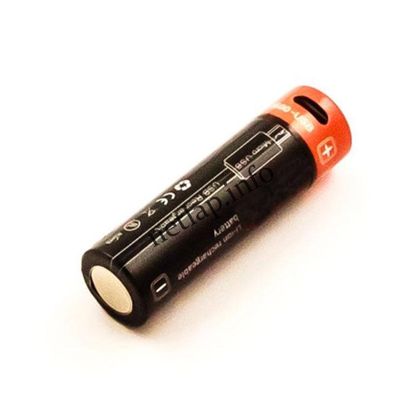 Tölthető ceruza akkumulátor USB csatlakozóval AA 1,5V 2250MAH LI-ION - Image 2