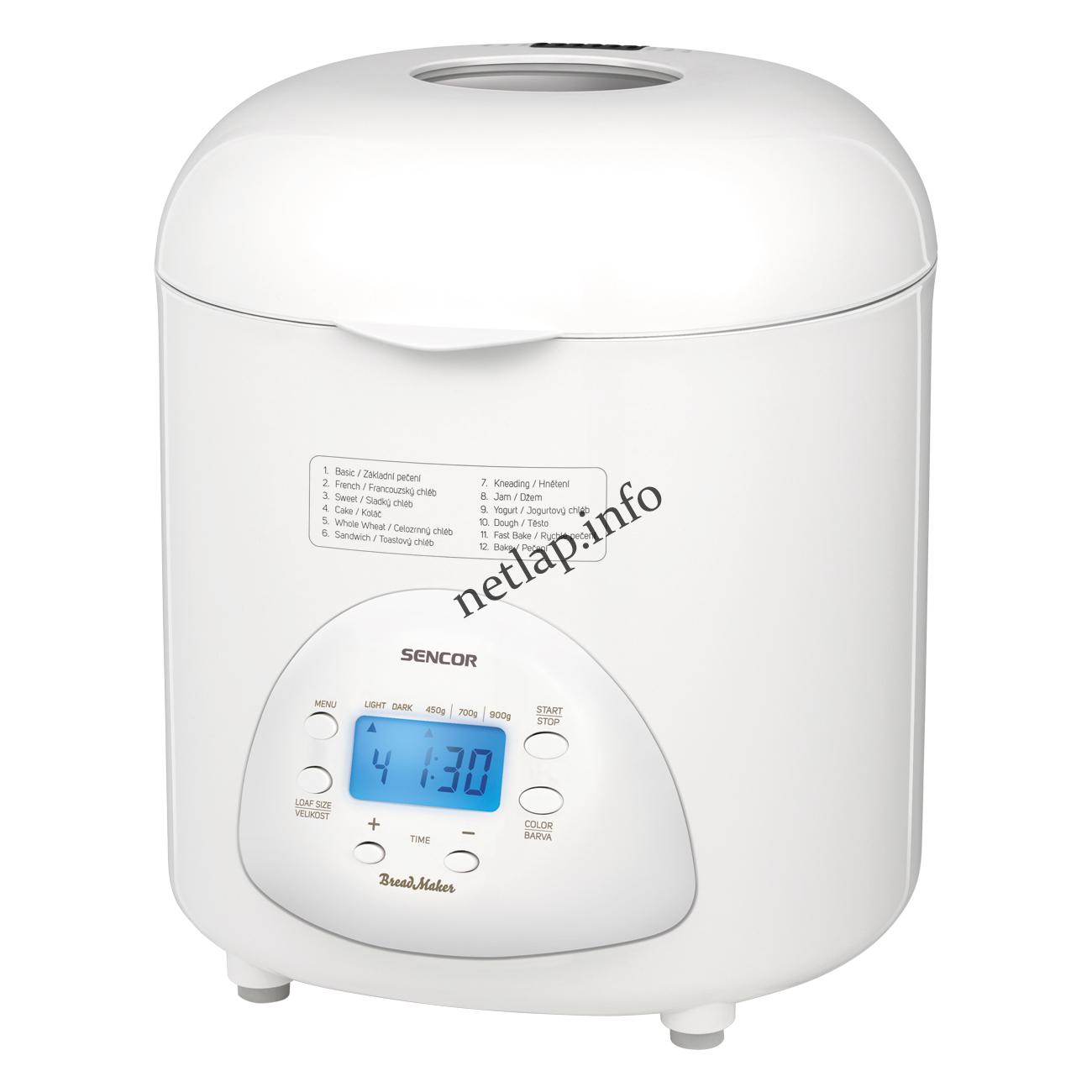 Sencor SBR1031WH kenyérsütő