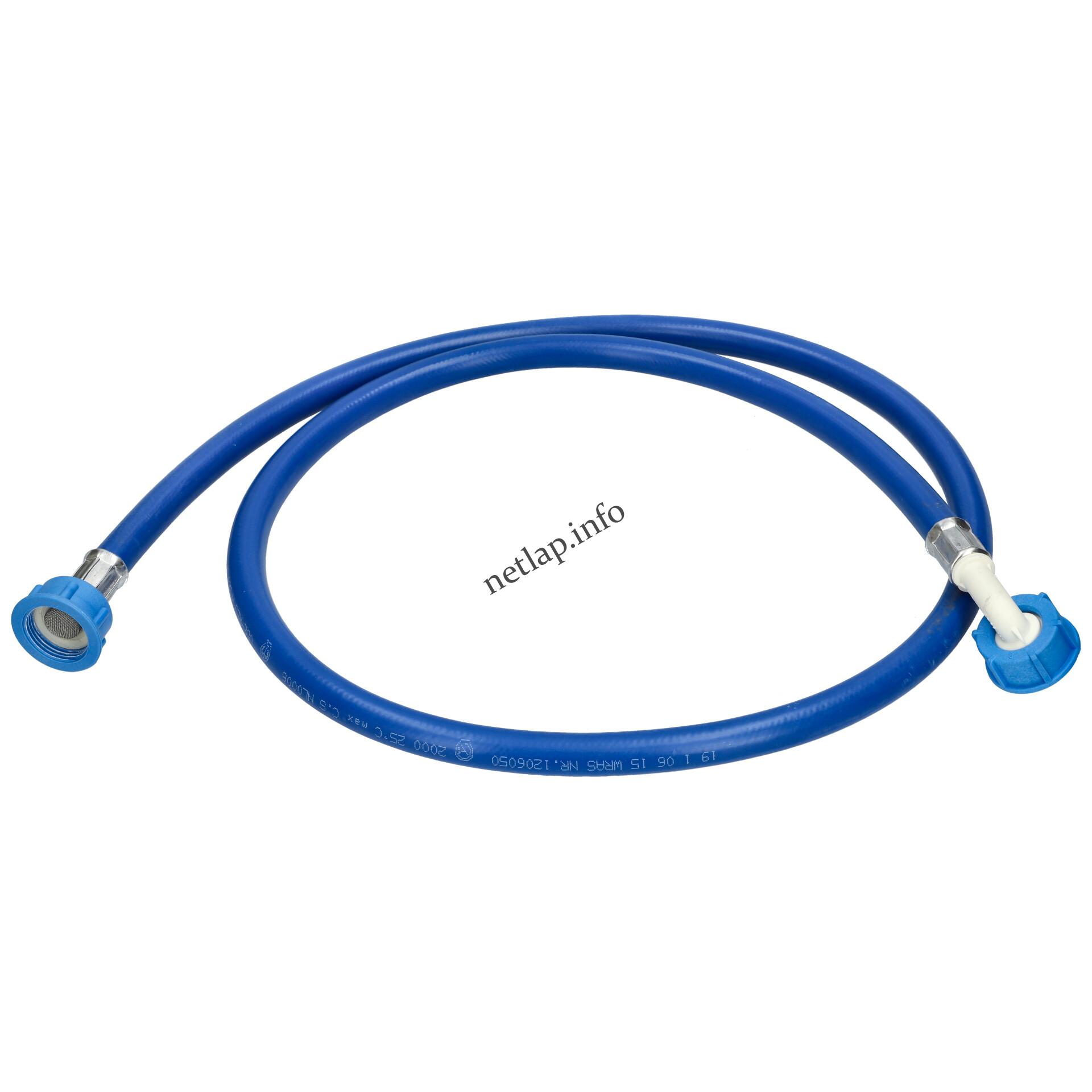 Mosógép 1,5 m befolyócső hollandival és szűrőbetéttel hideg W-pro taf154 taf158 Mosógép 1,5 m befolyócső hollandival és szűrőbetéttel hideg W-pro taf154 taf158