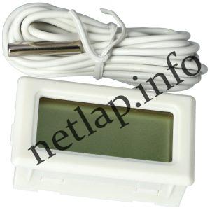 Hőmérő digitális elemes 50 és +70 fehér egyszerű tpm10 sz.: 45mm m.: 26mm mélység: 13mm UHM0141