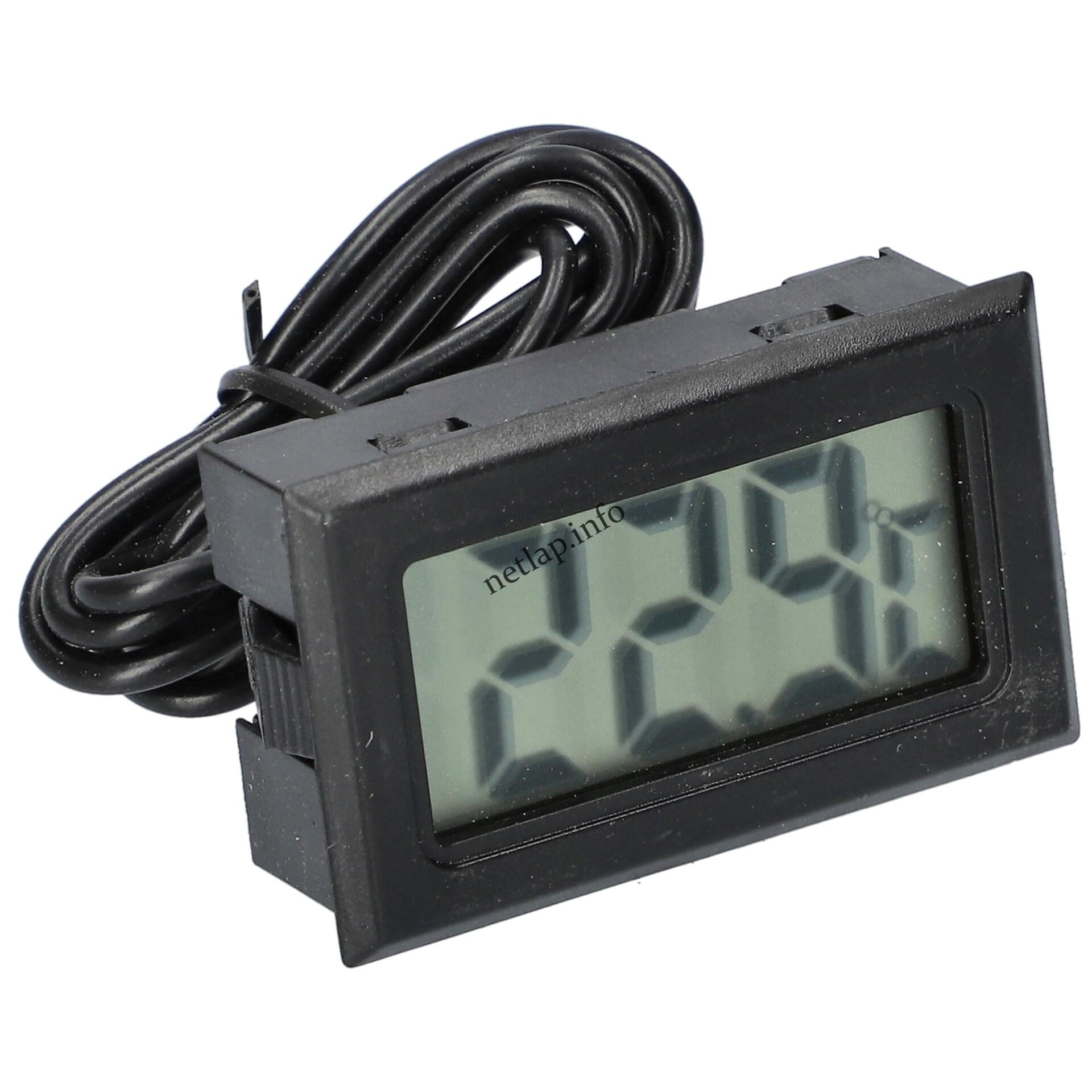 Hőmérő digitális elemes 50 és +70 fekete egyszerű tpm10 sz.: 46mm m.: 26mm mélység: 13mm UHM0142 Hőmérő digitális elemes 50 és +70 fekete egyszerű tpm10 sz.: 46mm m.: 26mm mélység: 13mm UHM0142