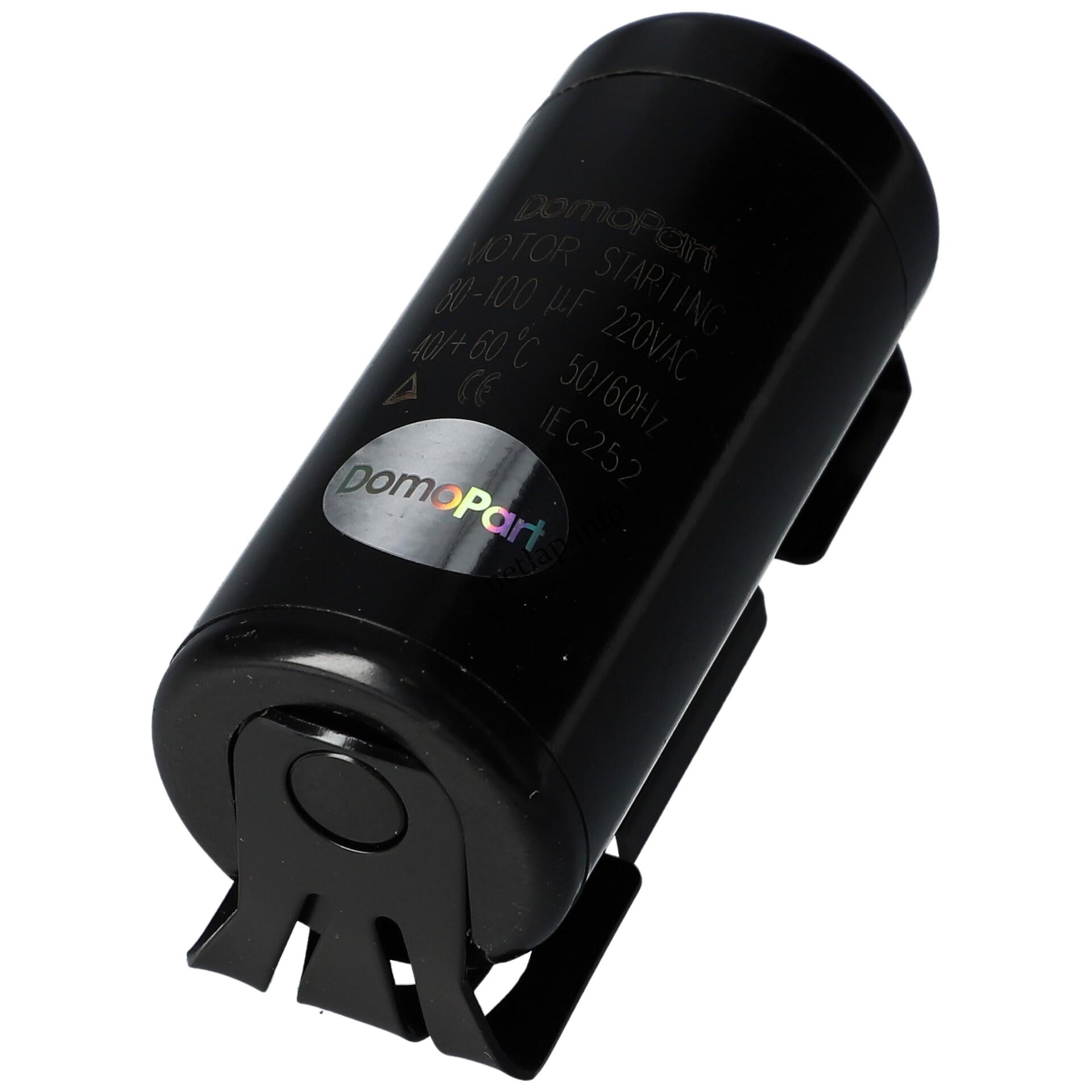 80 100 UF 220v kondenzátor motor indító fémházas univerzális 2707/02046 80 100 UF 220v kondenzátor motor indító fémházas univerzális 2707/02046