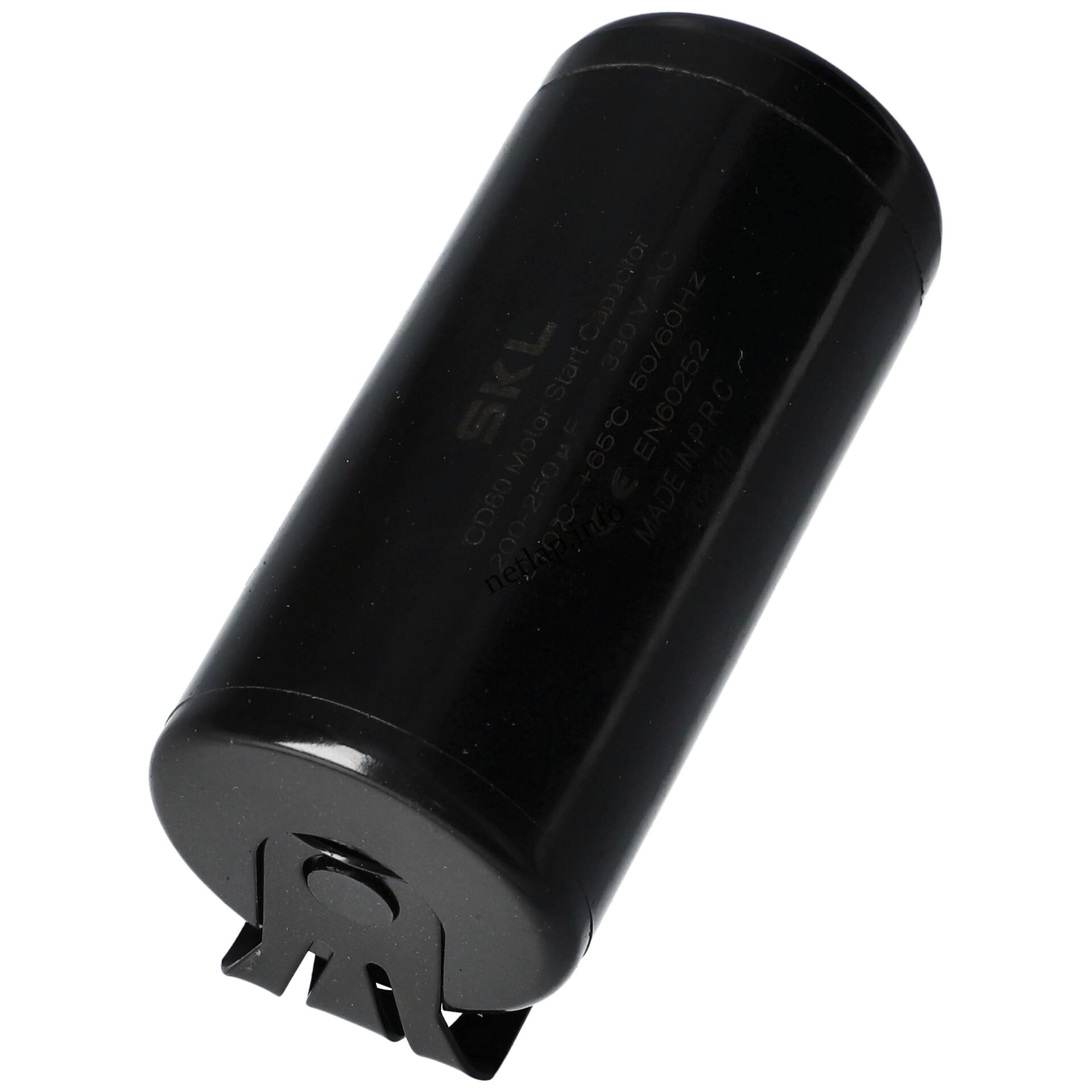 200 250 UF 330v kondenzátor motor indító fémházas univerzális KONIND007 200 250 UF 330v kondenzátor motor indító fémházas univerzális KONIND007