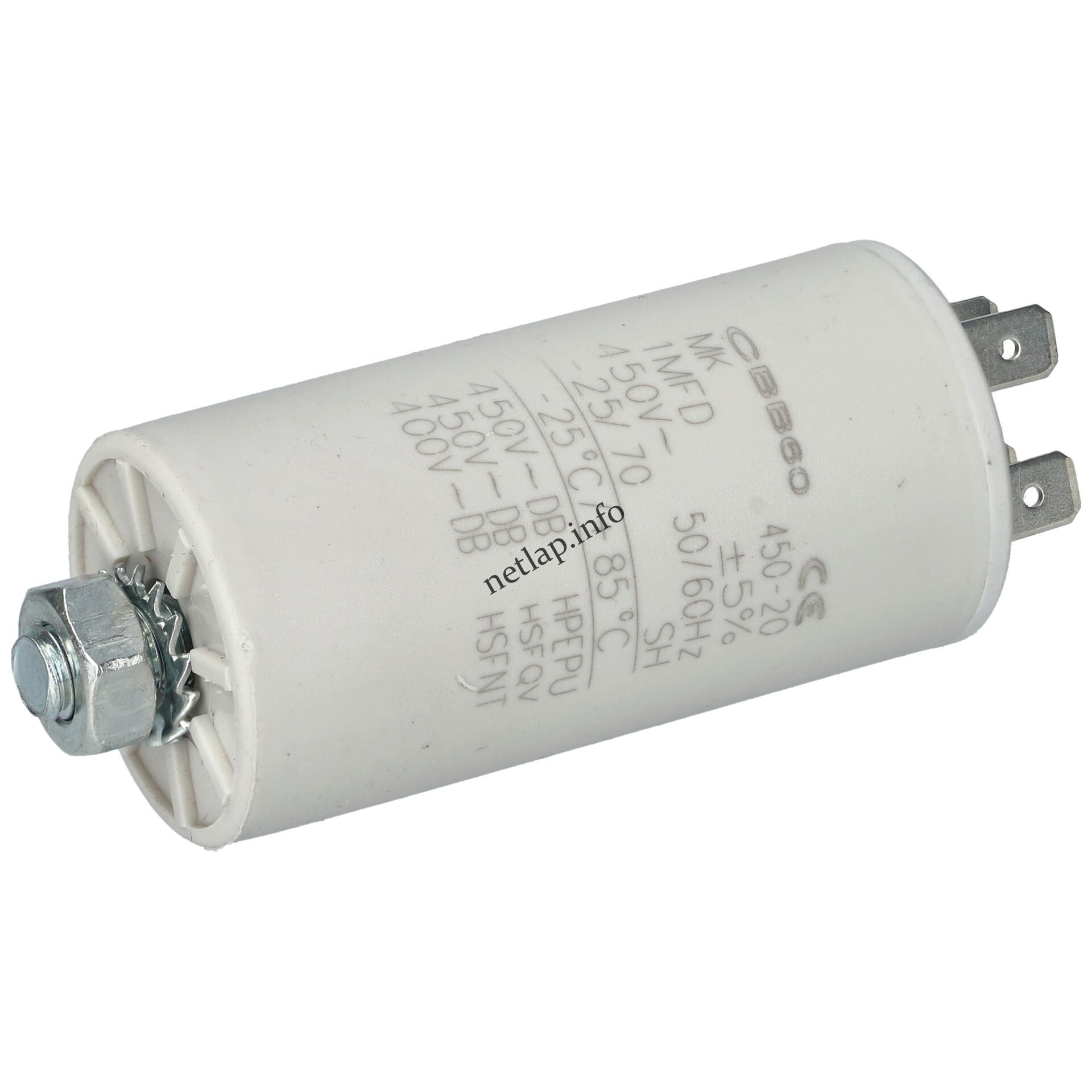 1 UF 450V kondenzátor sarus univerzális 50269050006 1 UF 450V kondenzátor sarus univerzális 50269050006