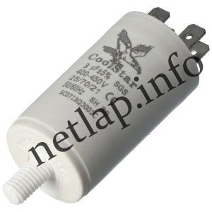 3 UF 450V kondenzátor sarus univerzális 50269054008