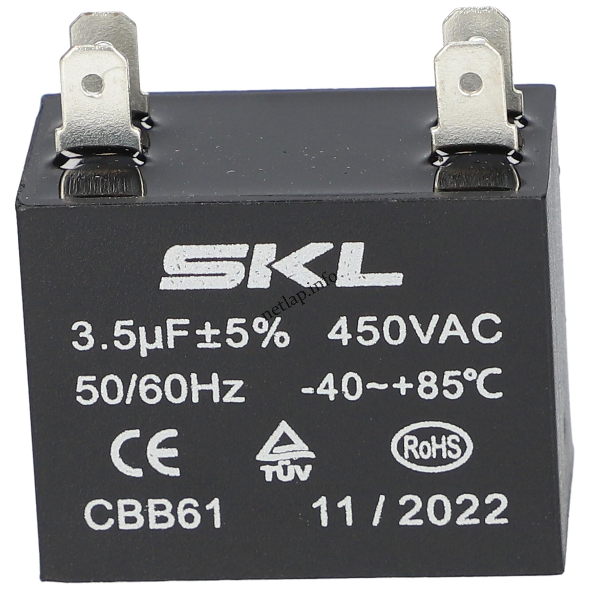 3 5 UF 450V kondenzátor sarus téglatest univerzális 3 5 UF 450V kondenzátor sarus téglatest univerzális