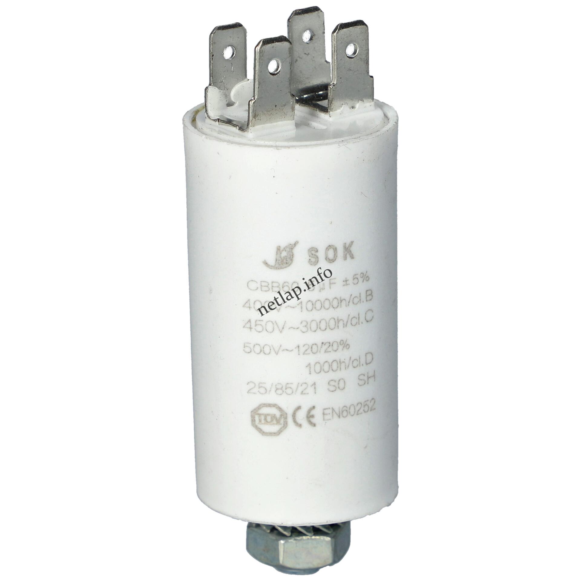 5 UF 500v kondenzátor sarus univerzális 50246546001 5 UF 500v kondenzátor sarus univerzális 50246546001