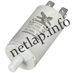3 5 UF 450V kondenzátor sarus univerzális