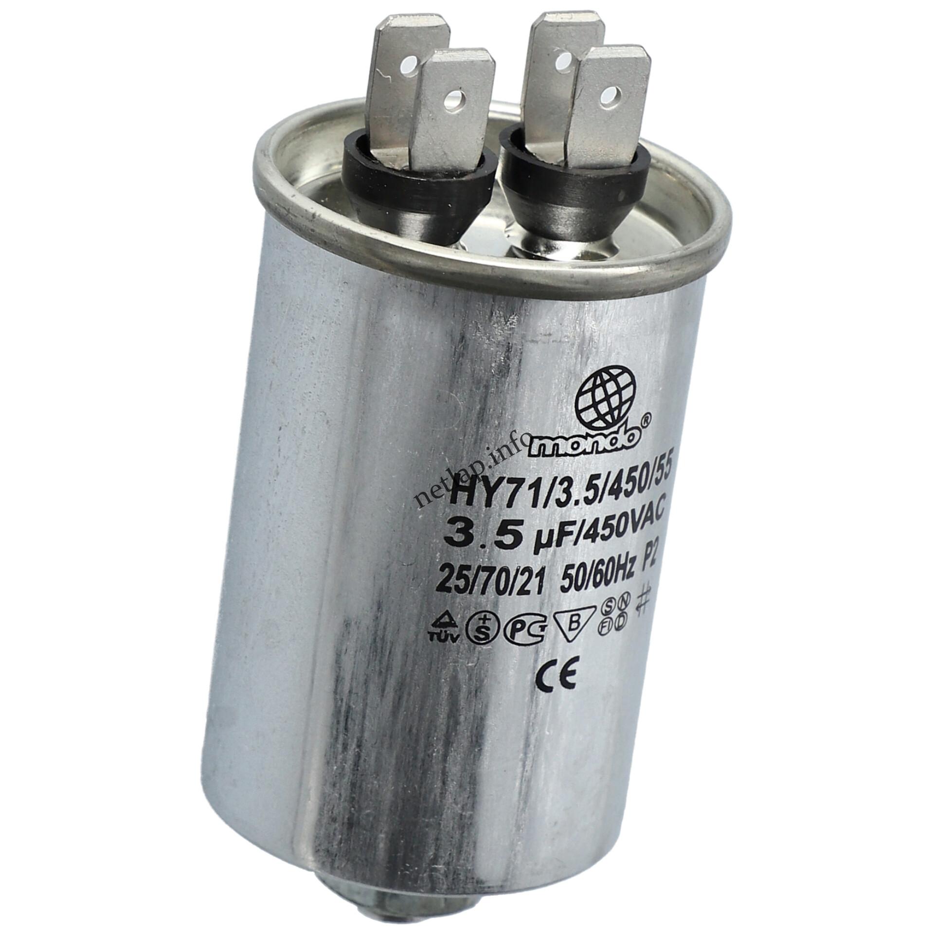 3 5 UF 450V kondenzátor sarus fém univerzális 3 5 UF 450V kondenzátor sarus fém univerzális