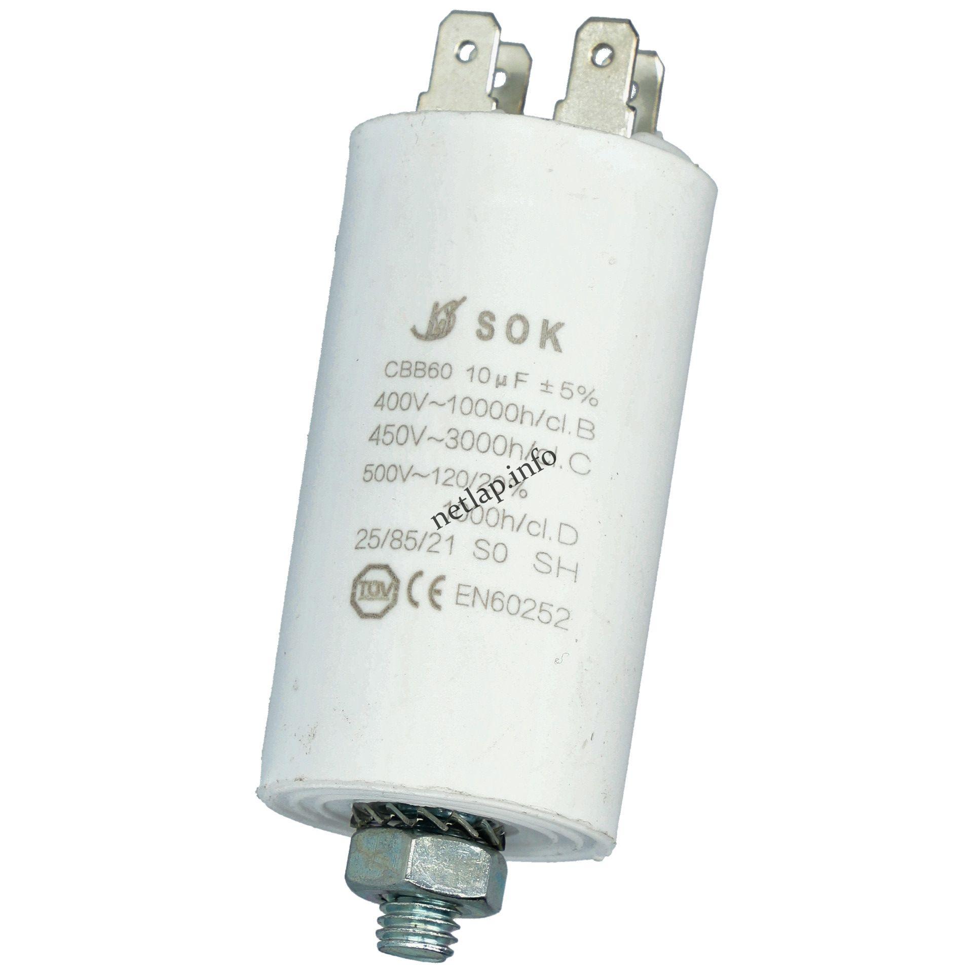 10 UF 500v kondenzátor sarus univerzális 50246548007 10 UF 500v kondenzátor sarus univerzális 50246548007