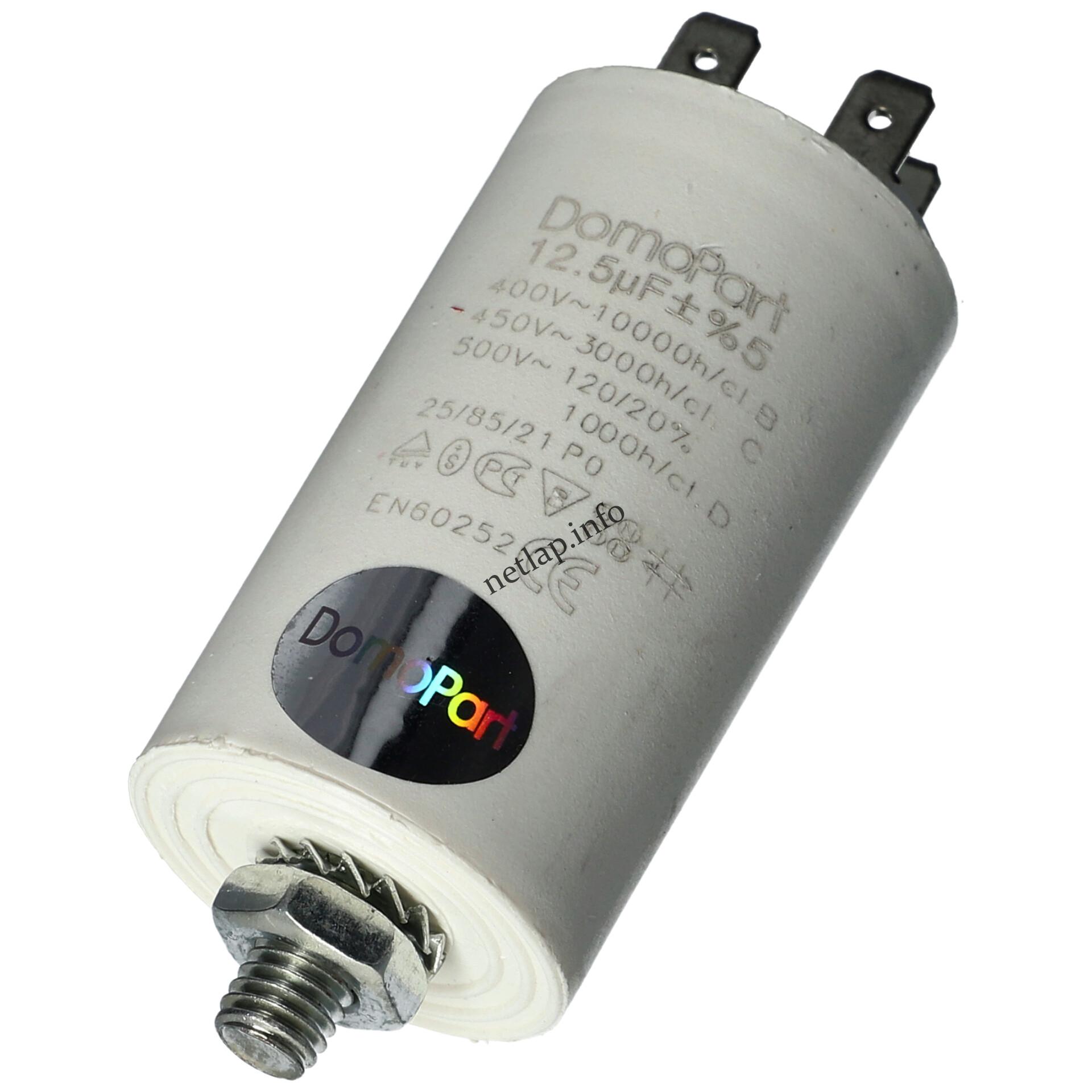 12 5 UF 450V kondenzátor sarus univerzális KON006 12 5 UF 450V kondenzátor sarus univerzális KON006