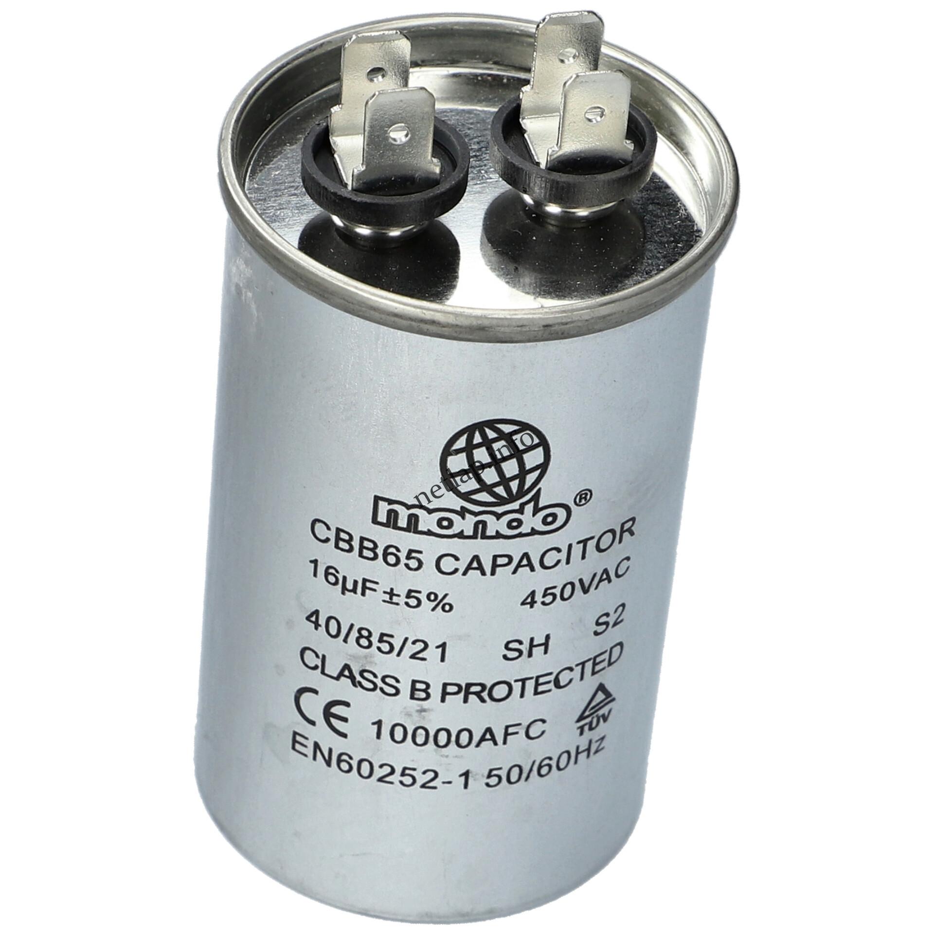 16 UF 450V kondenzátor fém sarus univerzális 00230318 16 UF 450V kondenzátor fém sarus univerzális 00230318