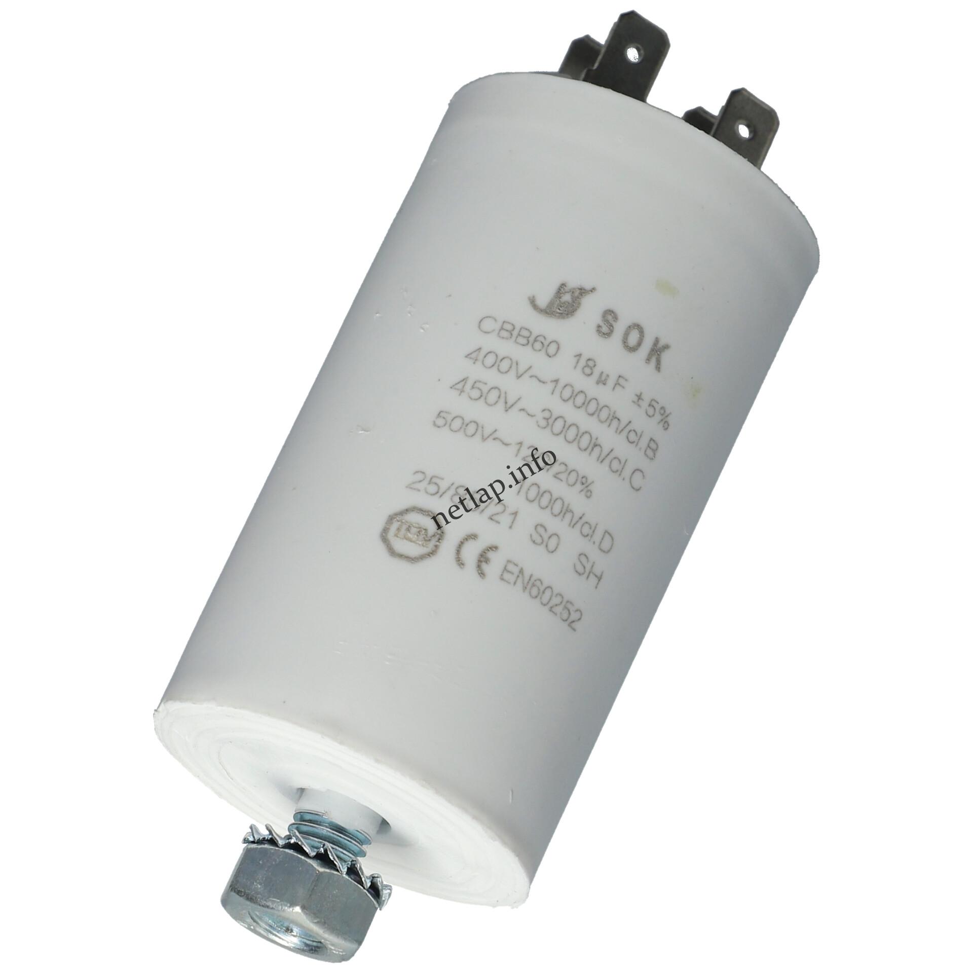 18 UF 500v kondenzátor sarus 50246552009 18 UF 500v kondenzátor sarus 50246552009