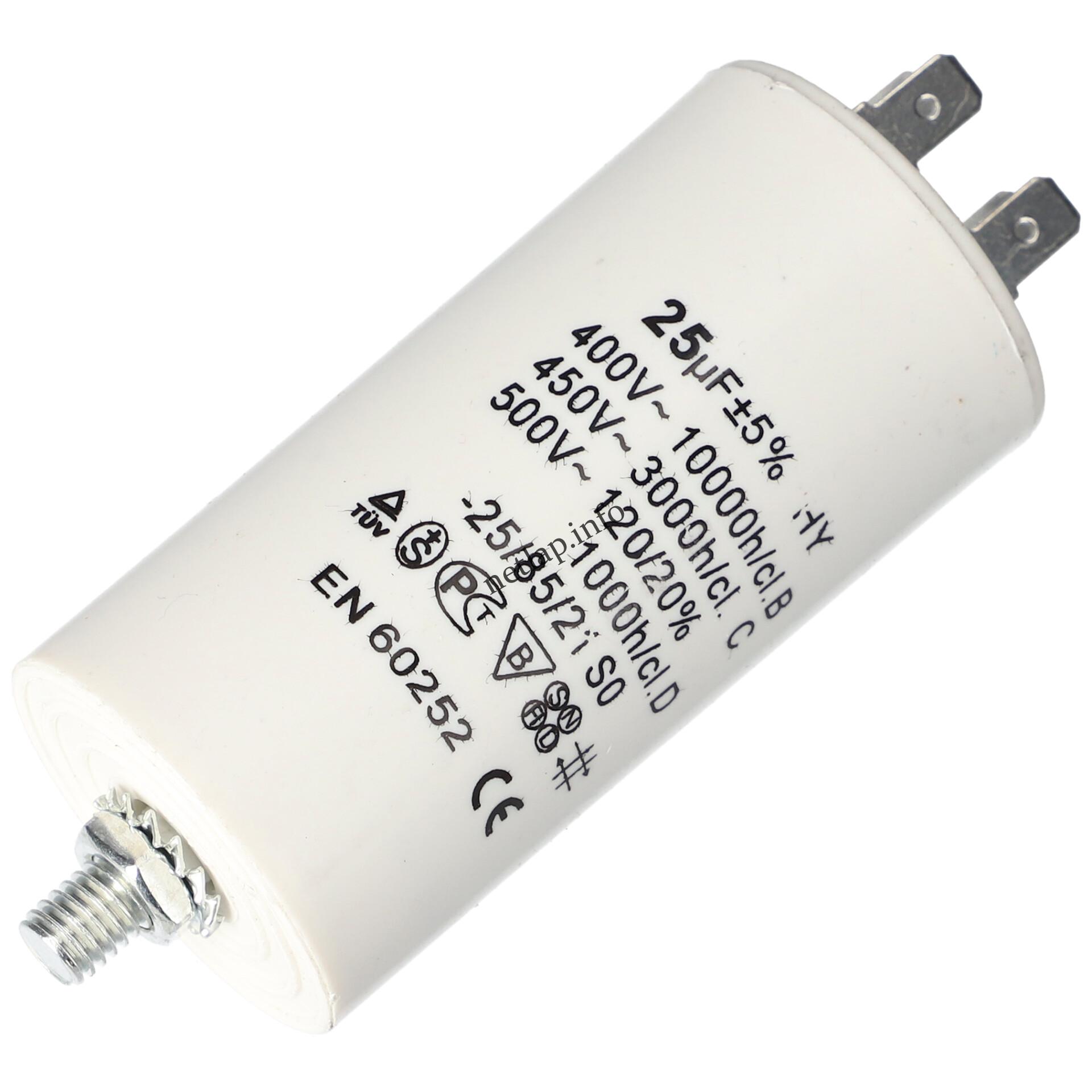 25 UF 500v kondenzátor sarus univerzális 50269058009 25 UF 500v kondenzátor sarus univerzális 50269058009