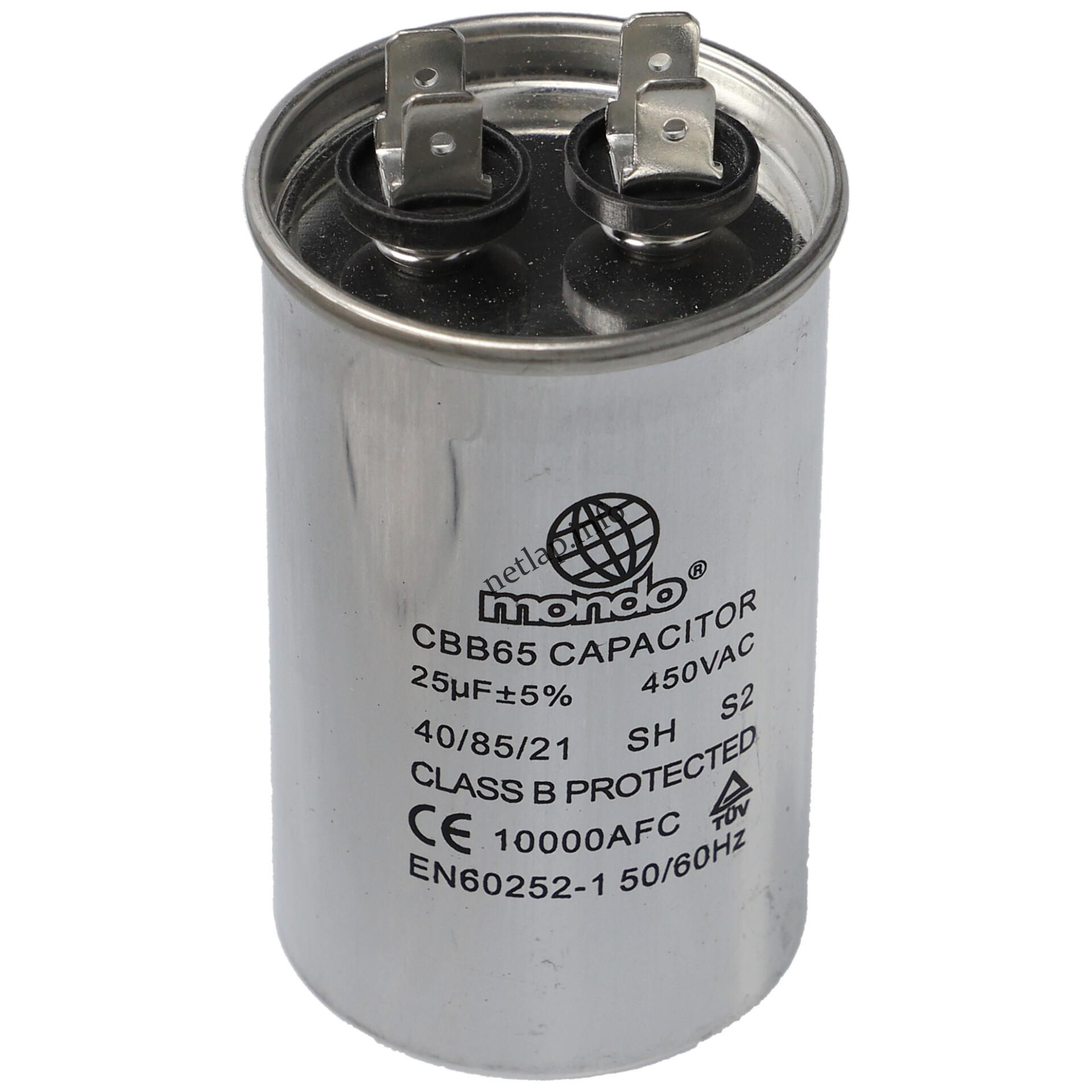 25 UF 450V kondenzátor fém sarus 25 UF 450V kondenzátor fém sarus