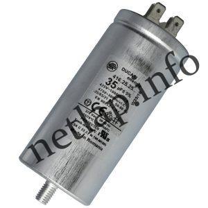 Klíma 35 UF 475v kondenzátor sarus fémházas univerzális