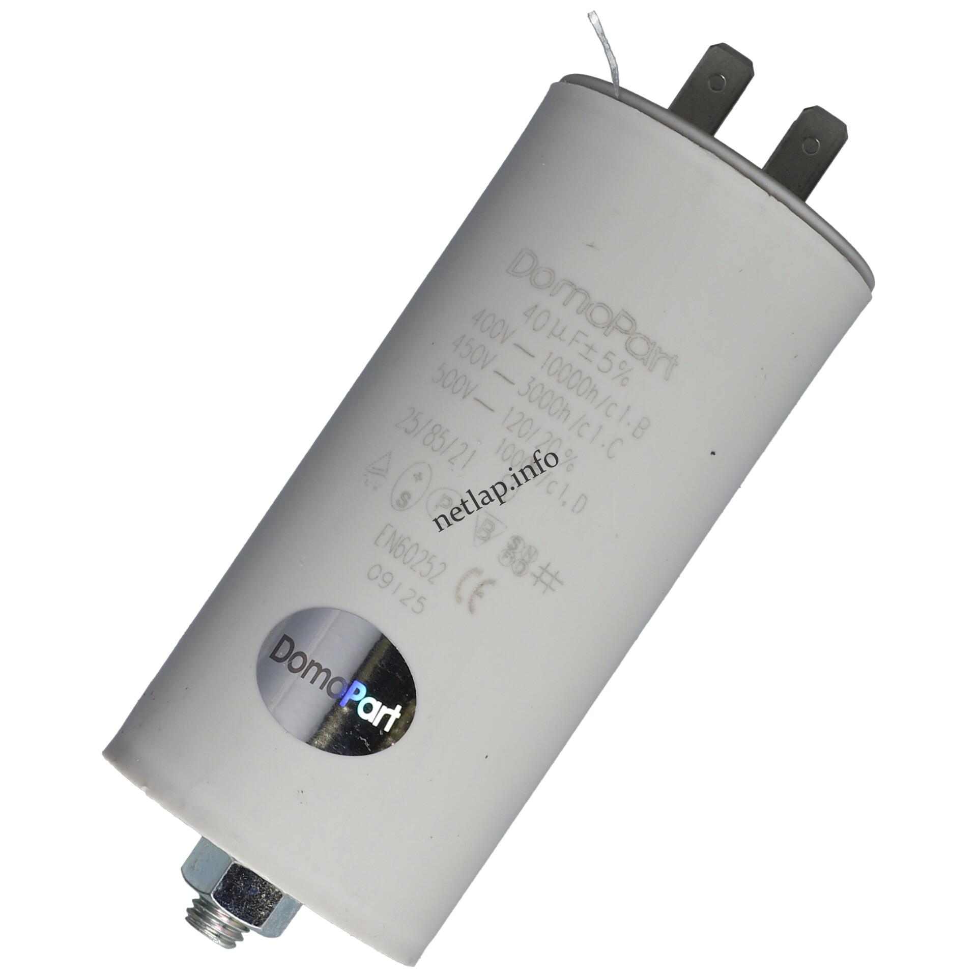 40 UF 500v kondenzátor sarus univerzális 485189911104 40 UF 500v kondenzátor sarus univerzális 485189911104