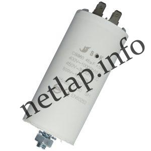 45 UF 450V kondenzátor sarus univerzális
