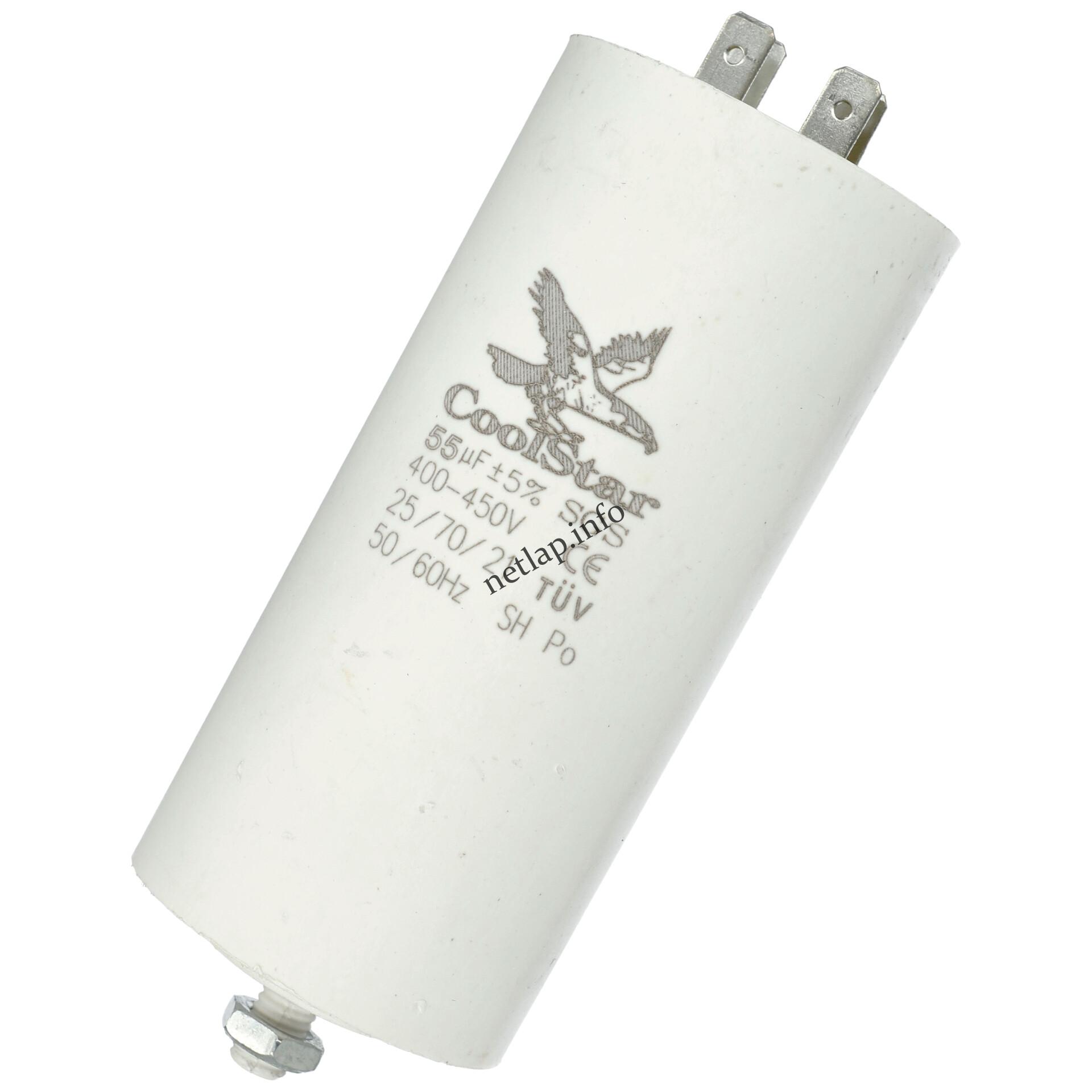 55 UF 450V kondenzátor sarus 55 UF 450V kondenzátor sarus