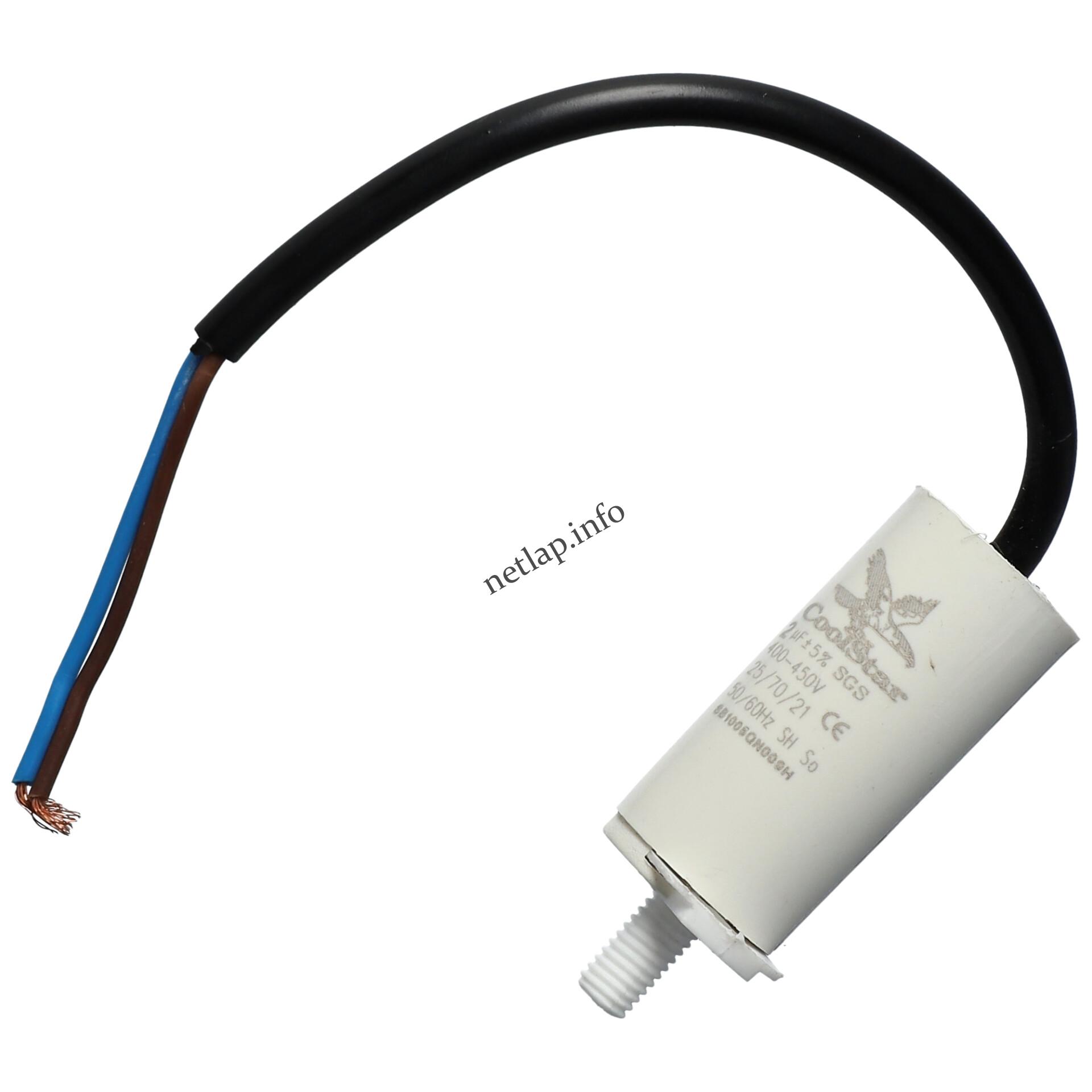 2 UF 500v kondenzátor vezetékes univerzális 482000031985 2 UF 500v kondenzátor vezetékes univerzális 482000031985