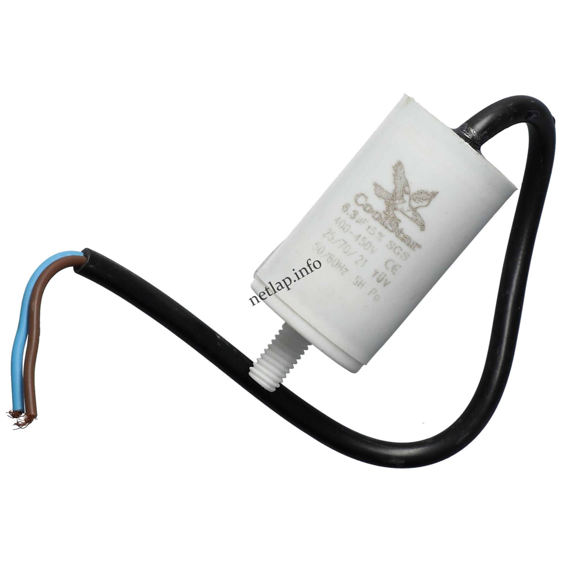 6 3 UF 450V kondenzátor vezetékes univerzális 6 3 UF 450V kondenzátor vezetékes univerzális