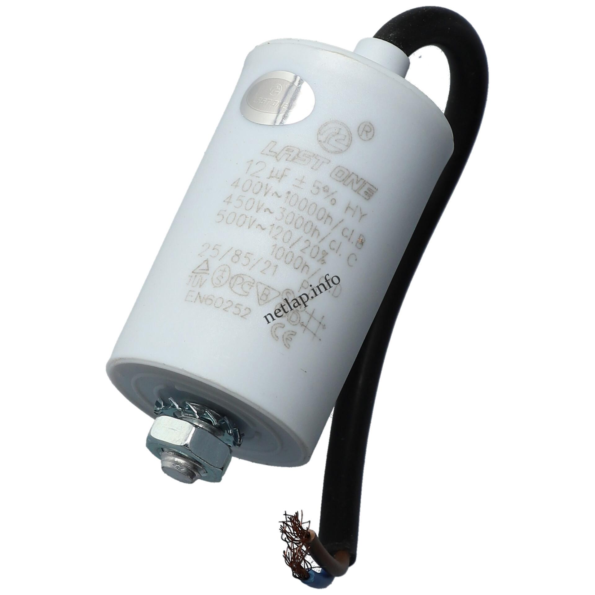 12 UF 500v kondenzátor vezetékes univerzális RF04B12945H 12 UF 500v kondenzátor vezetékes univerzális RF04B12945H