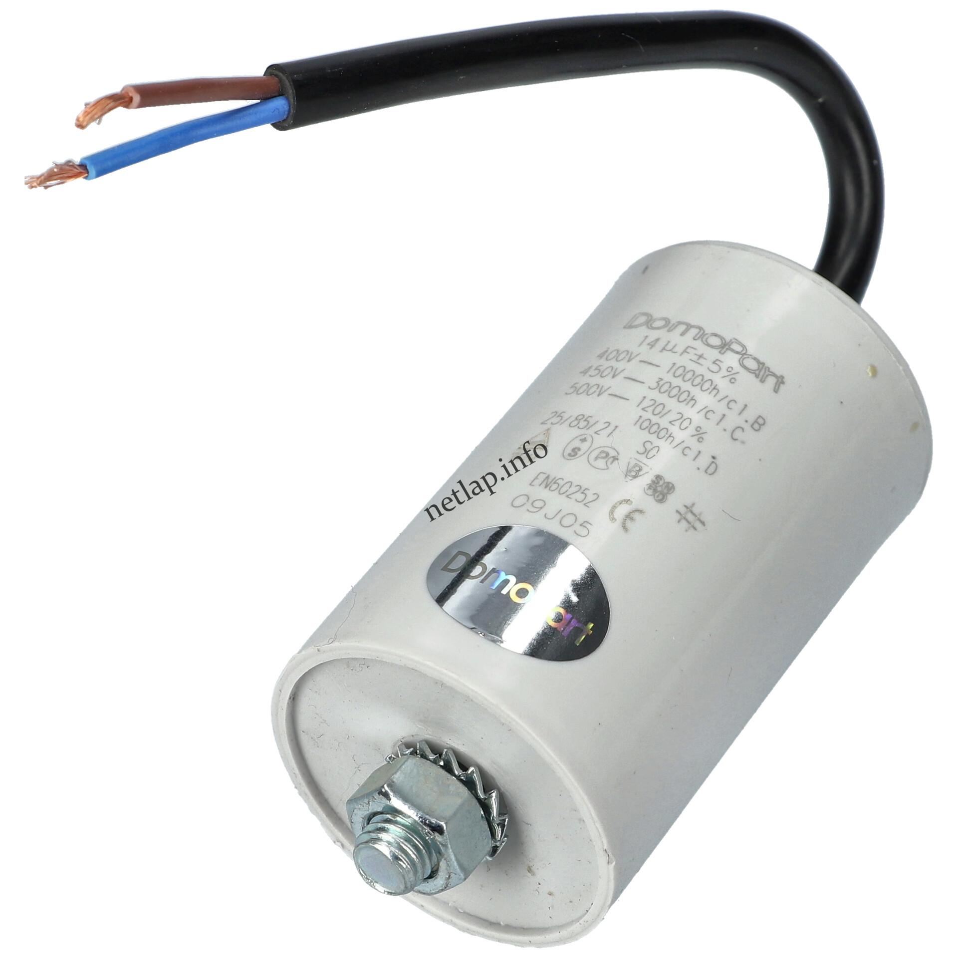 14 UF 500v kondenzátor vezetékes univerzális 14 UF 500v kondenzátor vezetékes univerzális