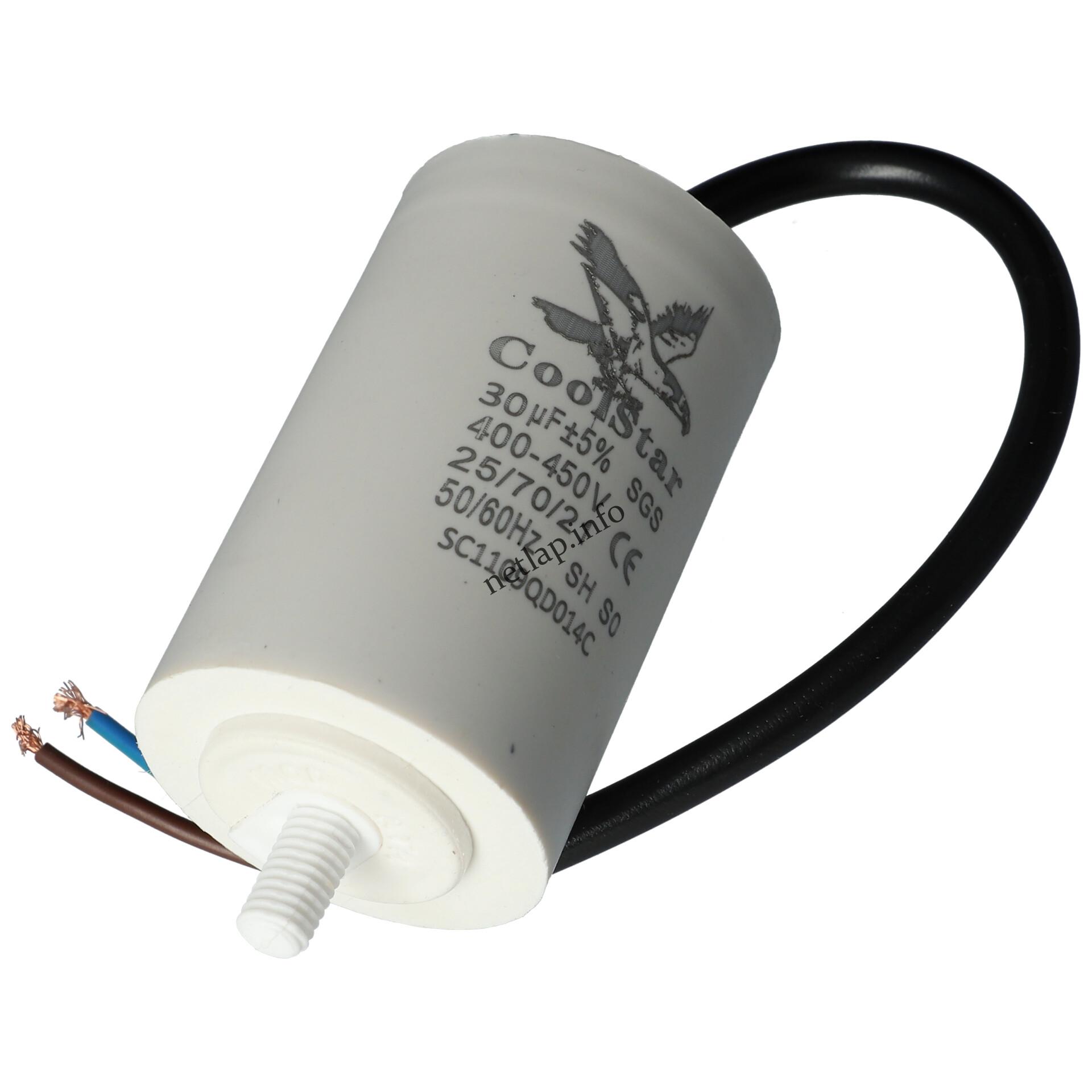 30 UF 500v kondenzátor vezetékes univerzális 30 UF 500v kondenzátor vezetékes univerzális