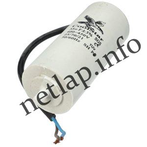 55 UF 450V kondenzátor vezetékes