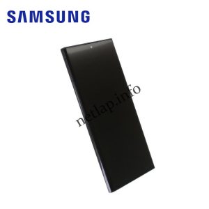 Samsung Galaxy S22 Ultra 5G LCD kijelző érintőképernyővel, gyári, fantomfekete