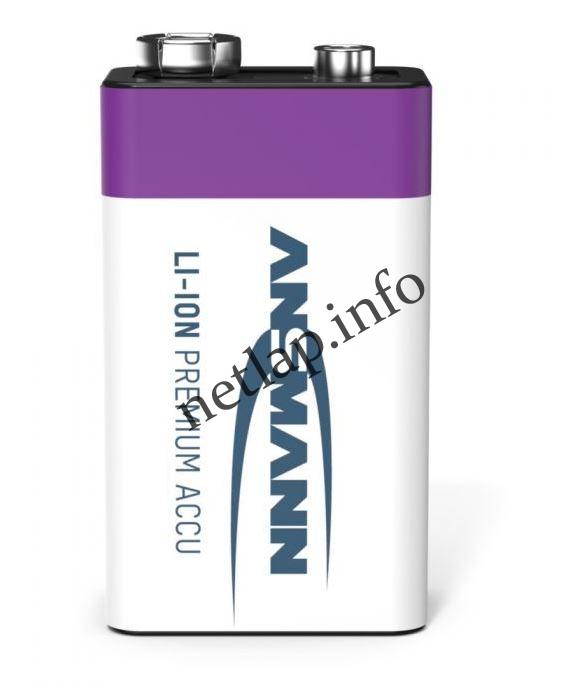 Tölthető 9V-os akkumulátor USB csatlakozóval 6F22 400MAH LI-ION