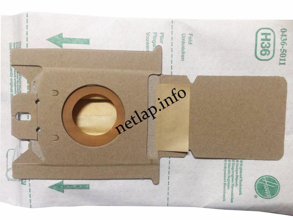 NL-PZS-265H36 Hoover Octopus Discovery gyári porszívó papír porzsák