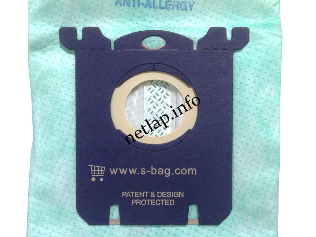 NL-PZS-265E5/PH5GY04S Electrolux S-BAG Philips S-bag Anti-allergy FC8022/04 gyári mikroszálas porszívó porzsák