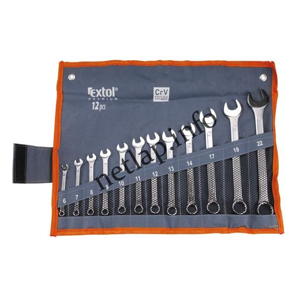 Csillag villás kulcs készlet CV 12db 6-22mm