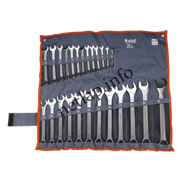 Csillag villás kulcs készlet CV 25db 6-32mm