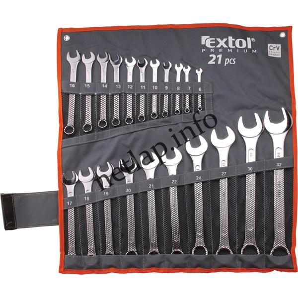 Csillag villás kulcs készlet CV 21db 6-32mm